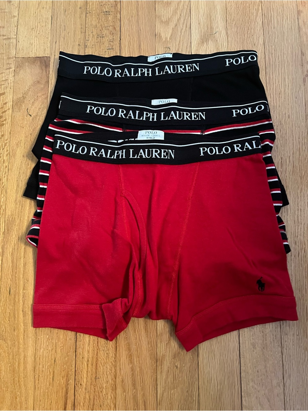 Polo by Ralph Lauren Boys' Underwear Pack - Red, Black, Striped
